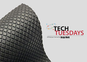 Sorbothane diamond patterned sheets and Tech Tuesdays podcast logo